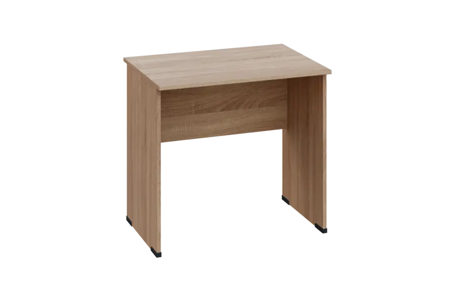 EPL 16 - 8 stůl kancelářský, dřevěná podnož, deska 18 mm, široký 800 mm, dub bardolino